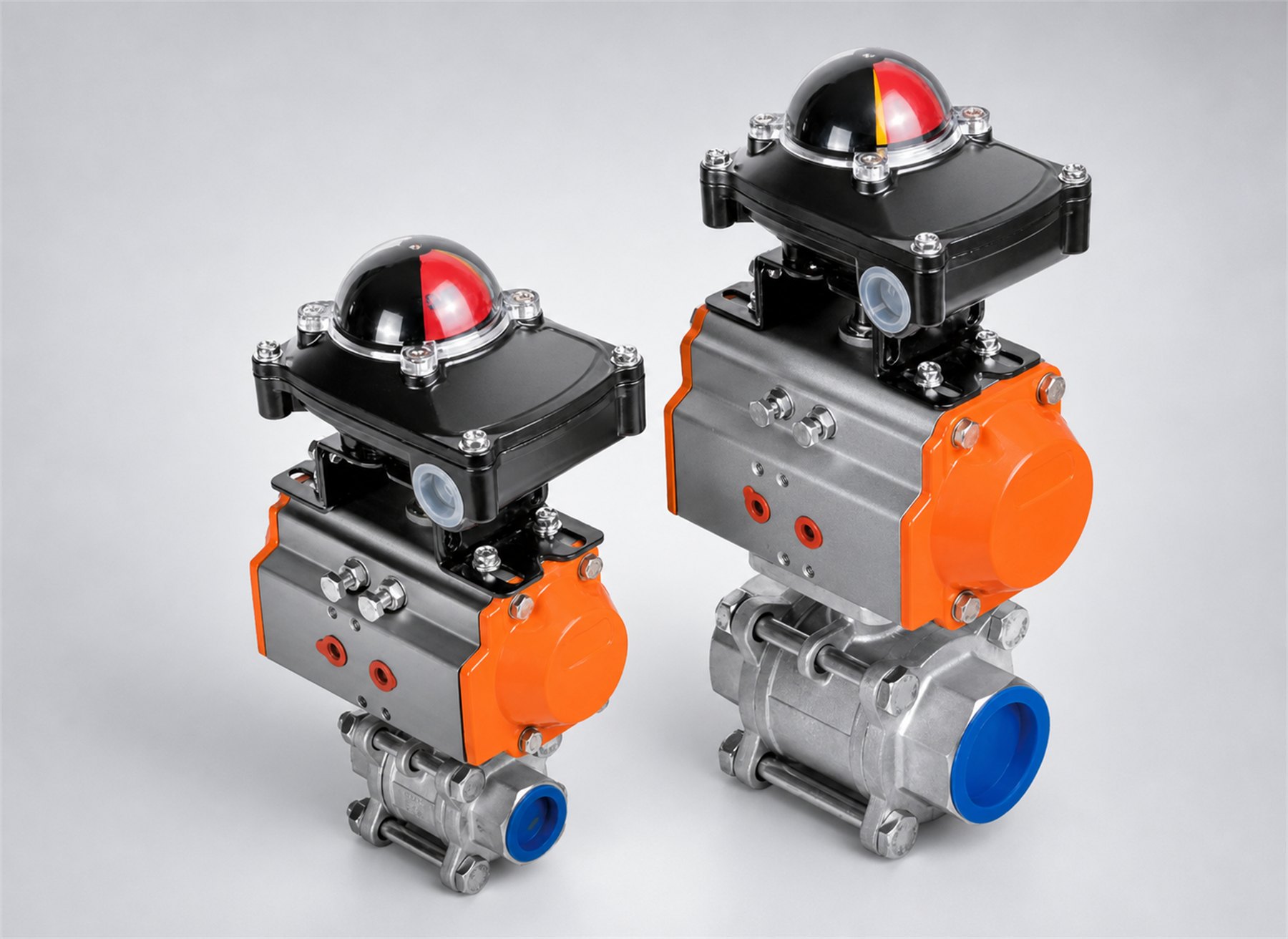 Brand-neutral pneumatic ball valve assembly