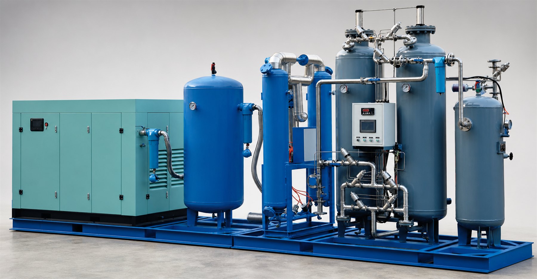 Packaged PSA oxygen generation system